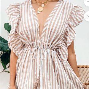 Guilty Pleasures Stripe Maxi/small but fit to xl